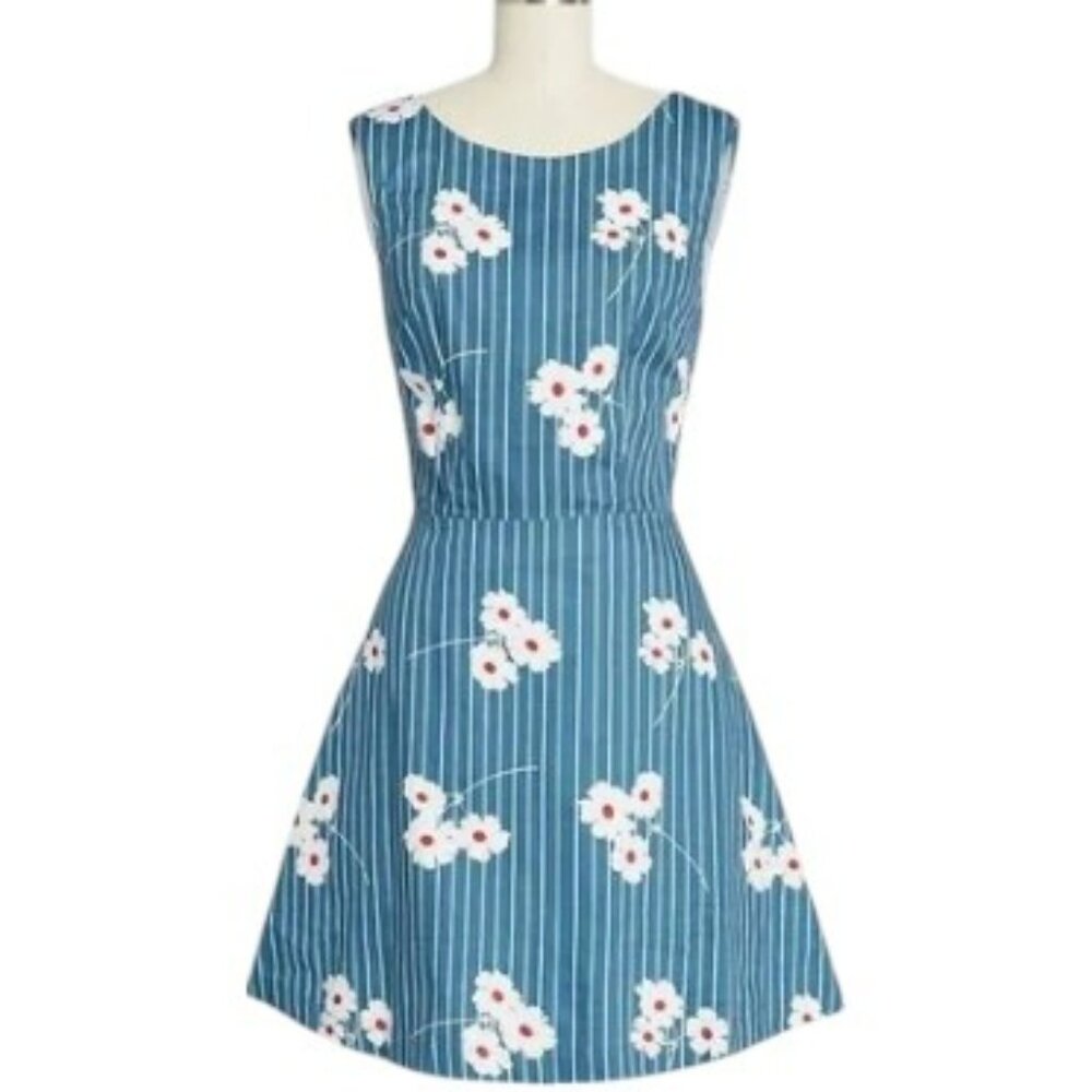 Modcloth I Know a Shortcut Cotton Mini Dress size 8 New with Tags!